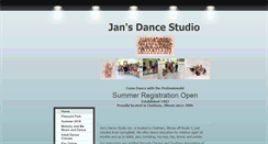 Desktop Screenshot of jansdancestudioinc.com