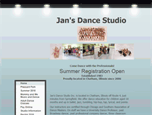 Tablet Screenshot of jansdancestudioinc.com